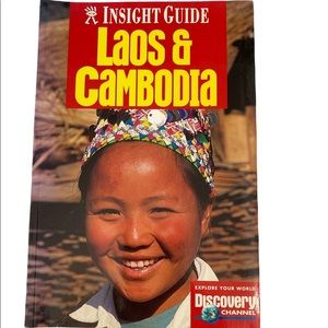 Vintage Discovery Channel Insight Guide Laos Cambodia travel guide book Size OS